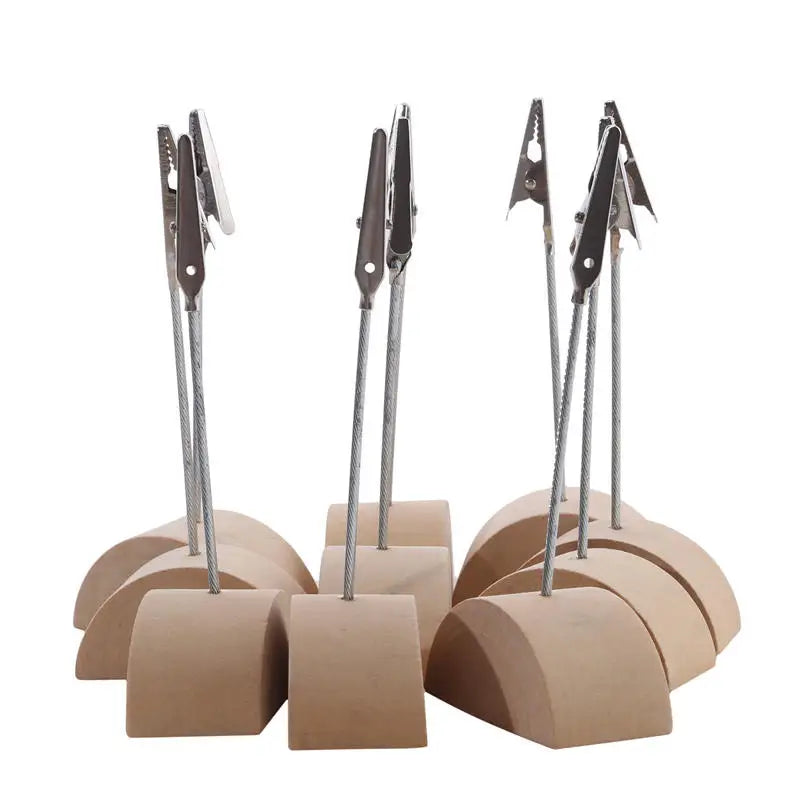 Creative Pine Card Holder 10PCS Pack DIY Iron Clip Message Clip for Office Desk Memo Paper Clips Fashion Peaceful Pleasures Health and Wellness