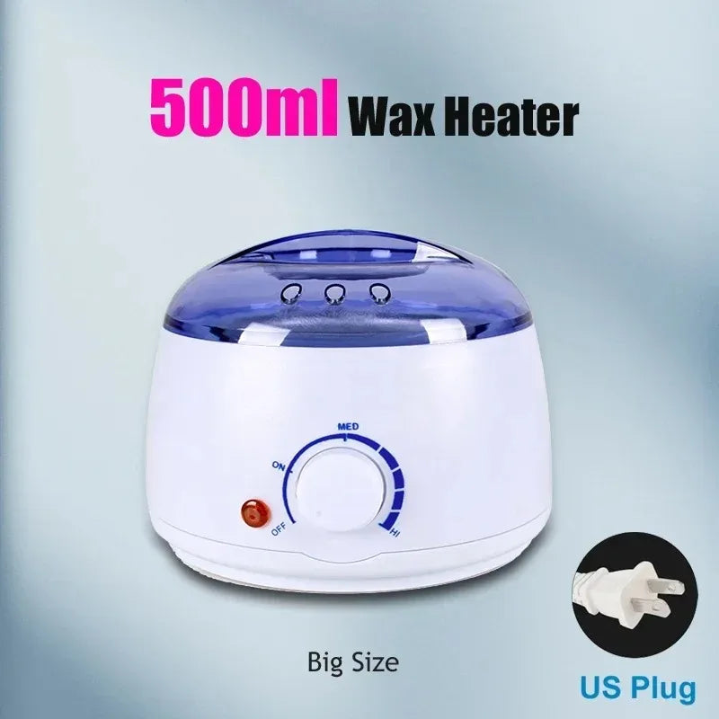 Wax Melting Pot Wax Heater for Hair Removal Waxing Warmer Dipping Pot Wax Melting Machine Depilation Paraffin Warmer Peaceful Pleasures Health and Wellness 036-W-US-500ML