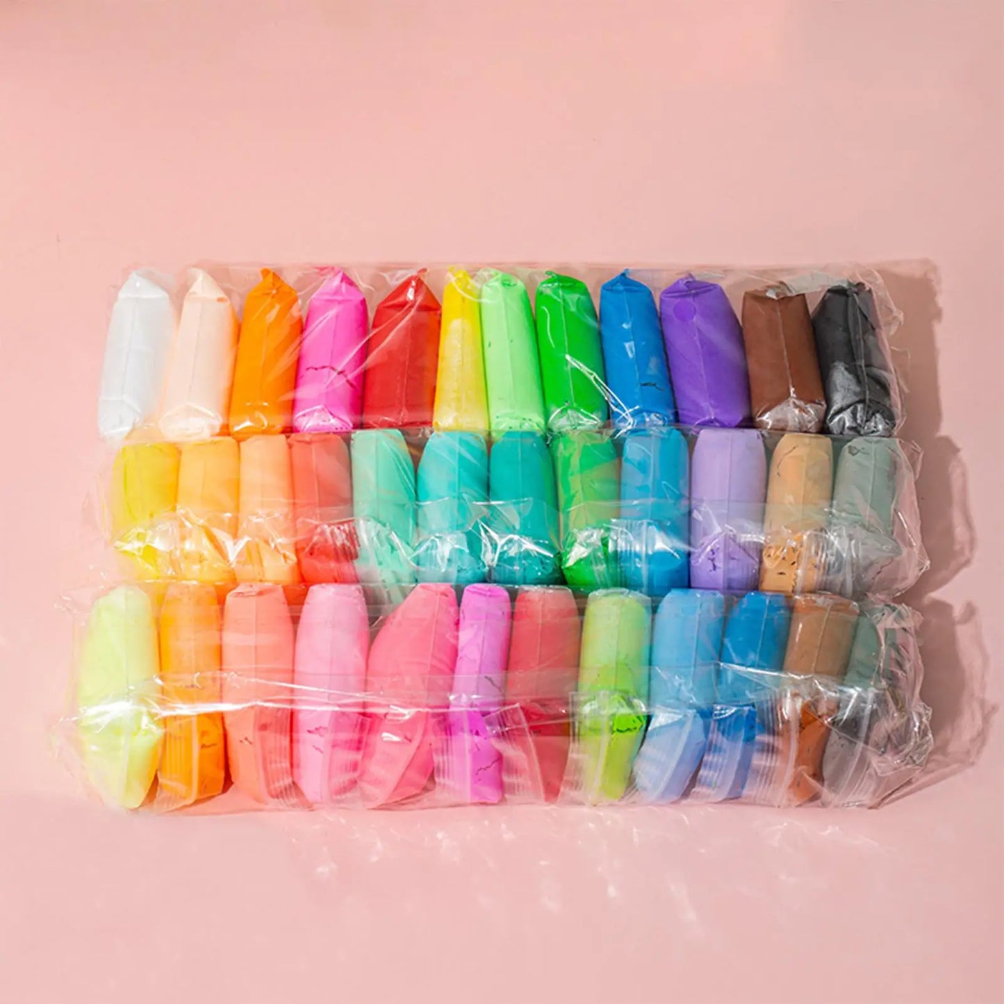 Air Dry Clay Kit 12/24/36 Colors – Kids Craft Modeling Set