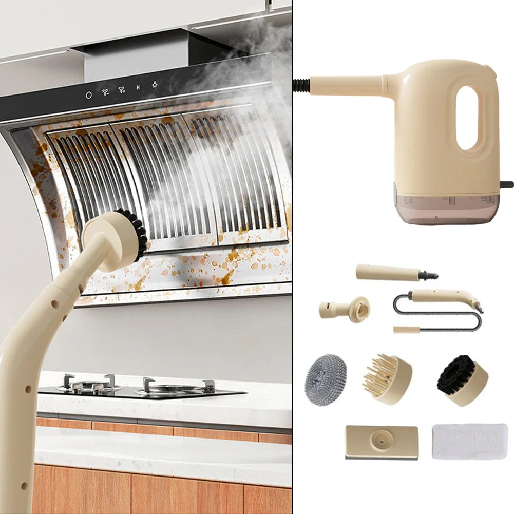 1200W Portable Steam Cleaner | 8 Attachments, Chemical-Free