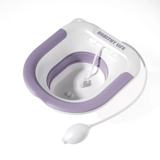 Bidet hemorrhoid toilet, suitable for postpartum pregnant women or hemorrhoids, foldable and hangable storage Private care clean Peaceful Pleasures Health and Wellness PURPLE Other