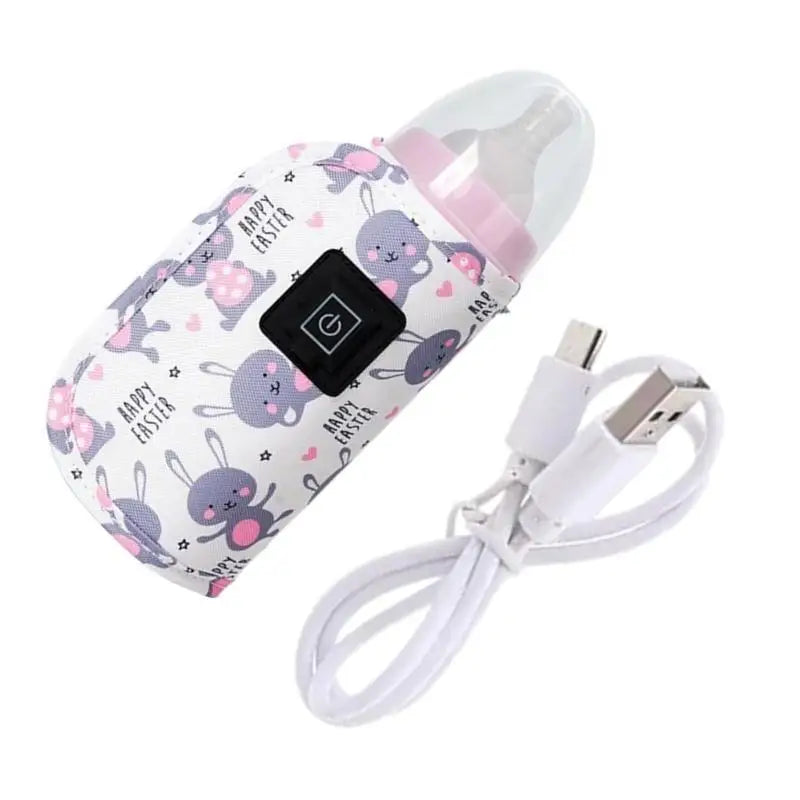 USB Baby Bottle Warmer Bag | 3-Gear Heating Sleeve for Milk