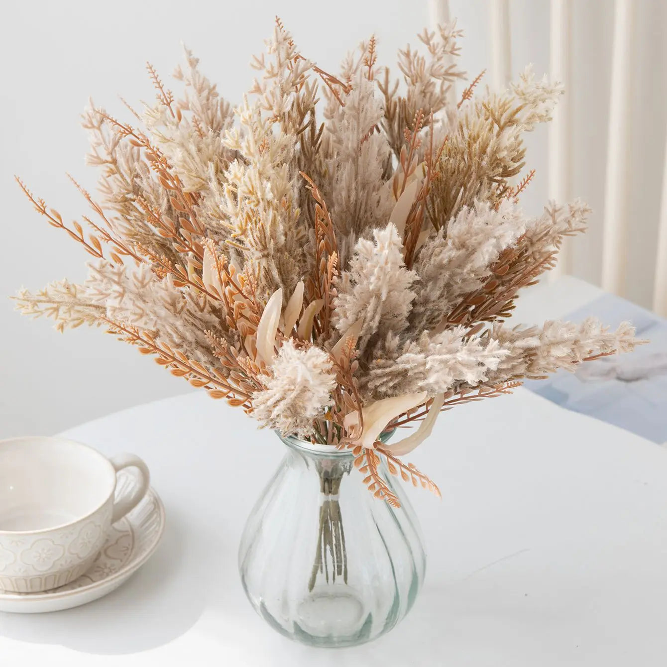 Artificial Silk Reed Stems | Wedding & Home Décor – 38cm