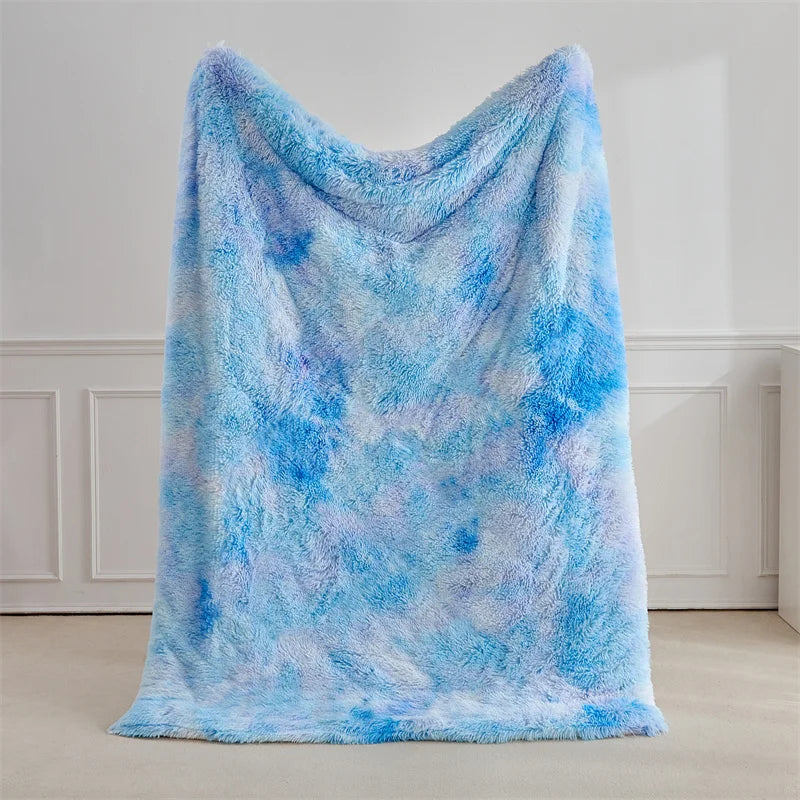 Fluffy Fuzzy Faux Fur Throw Blanket for Couch Sofa Bedroom Blanket for Bed Lightweight Thermal Blanket Warm Blankets for Winter Peaceful Pleasures Health and Wellness