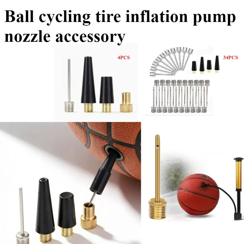 Metal Ball Pump Nozzle & Needle Set – Sports Inflation Kit Ball Pump Needle Set Peaceful Pleasures Health and Wellness