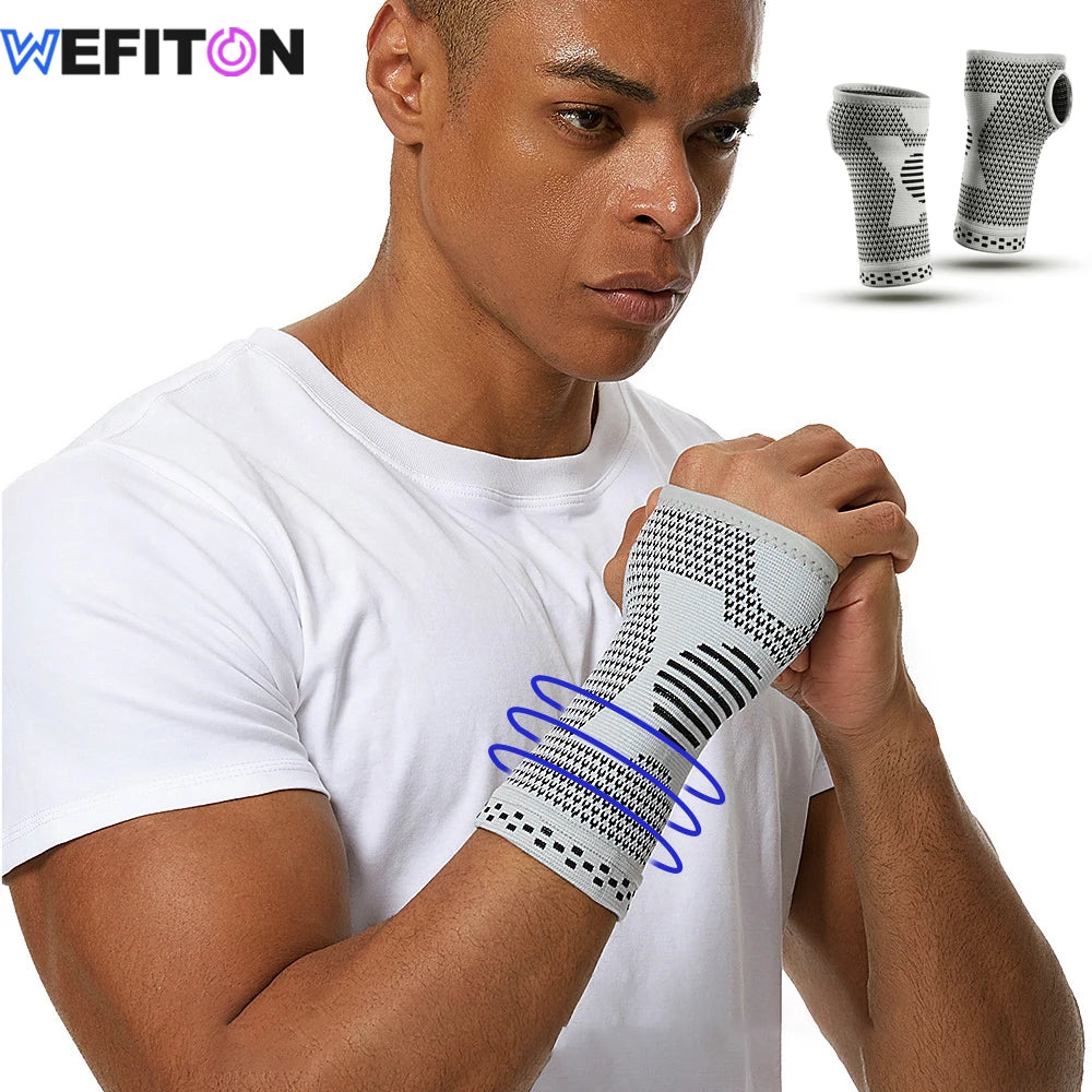 WEFITON 2-Pack Wrist Compression Sleeves | Carpal Tunnel Relief Wrist Compression Sleeve Peaceful Pleasures Health and Wellness