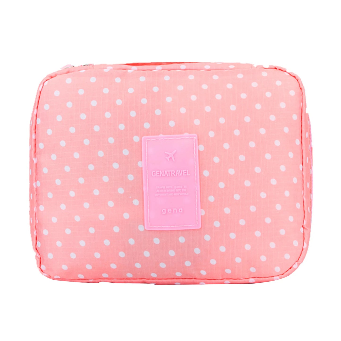 Extra Large Capacity Toiletry Bags Large Makeup Bag Cosmetic Organizer for Travel Toiletries and Shower Peaceful Pleasures Health and Wellness Pink dots