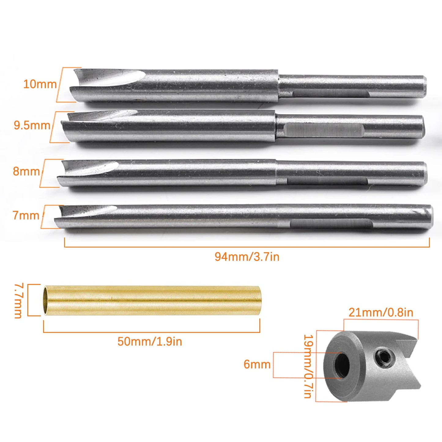 Pencil Trimmer System Milling Cutter 3 Shaft Cutting Head Socket