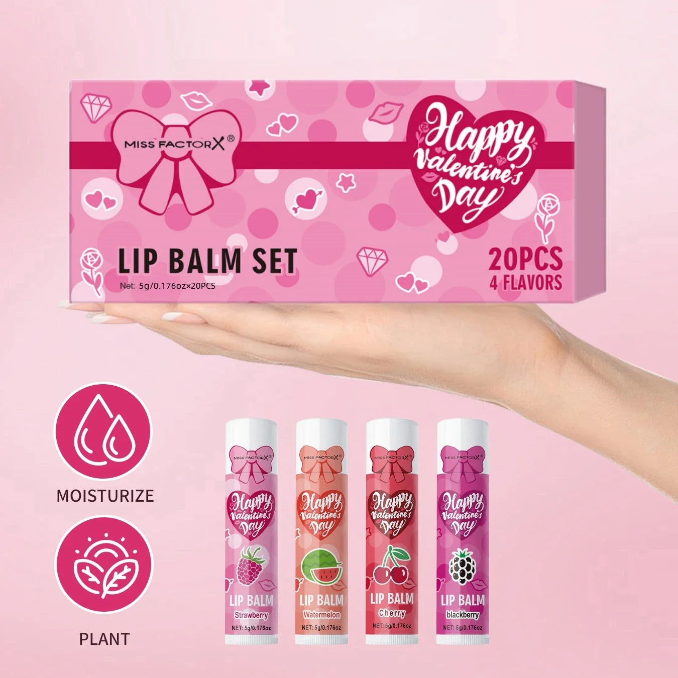 20-Piece Luxury Lip Balm Gift Set – Hydrating & Glossy