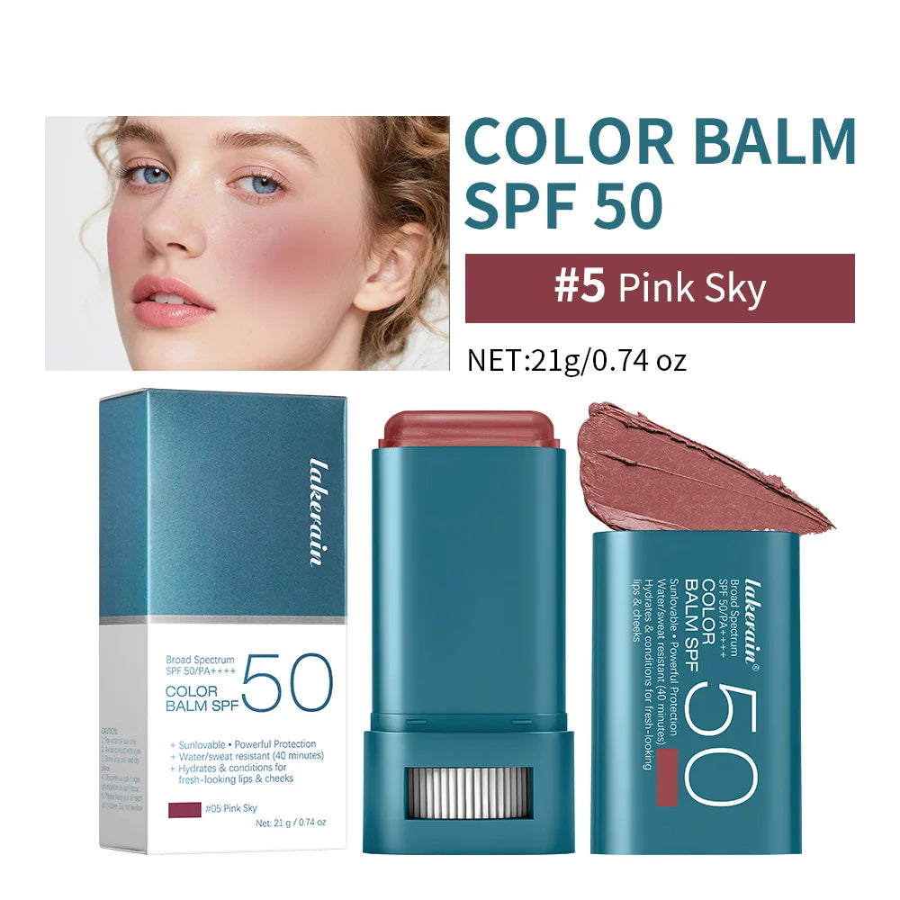 SPF 50 Blush Balm Stick | Buildable, Hydrating, Sweat Resistant