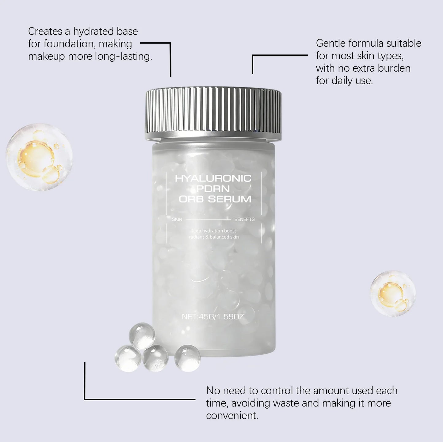 Hyaluronic PDRN ORB Serum – Firming & Deep Hydration Facial Peaceful Pleasures Health and Wellness