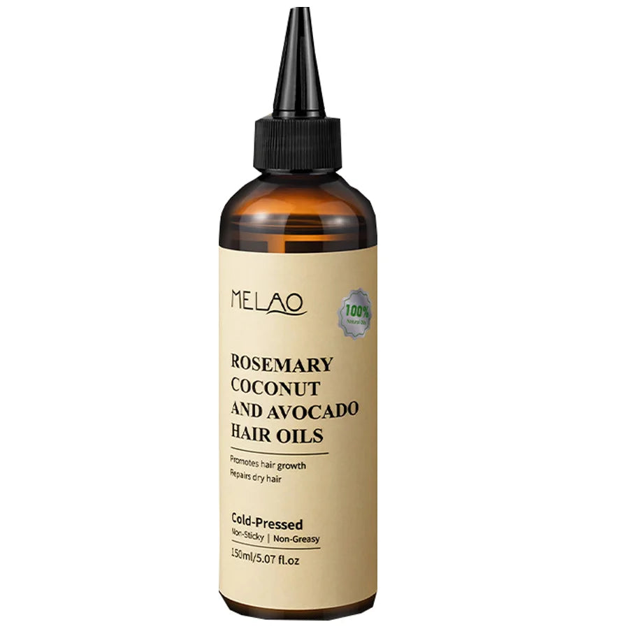 150ml Rosemary Coconut And Avocado Hair Scalp Treatment Hair Growth Oil Nourishing Hair Serum for Shine Strength All Hair Types Peaceful Pleasures Health and Wellness 150mlx1 piece Other