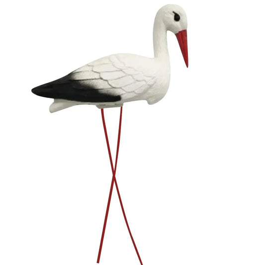 White Crane Outdoor Garden Decoration Simulation Of Small Rockery Pond Landscaping Outdoor Garden Plastic Decoration Crafts Peaceful Pleasures Health and Wellness