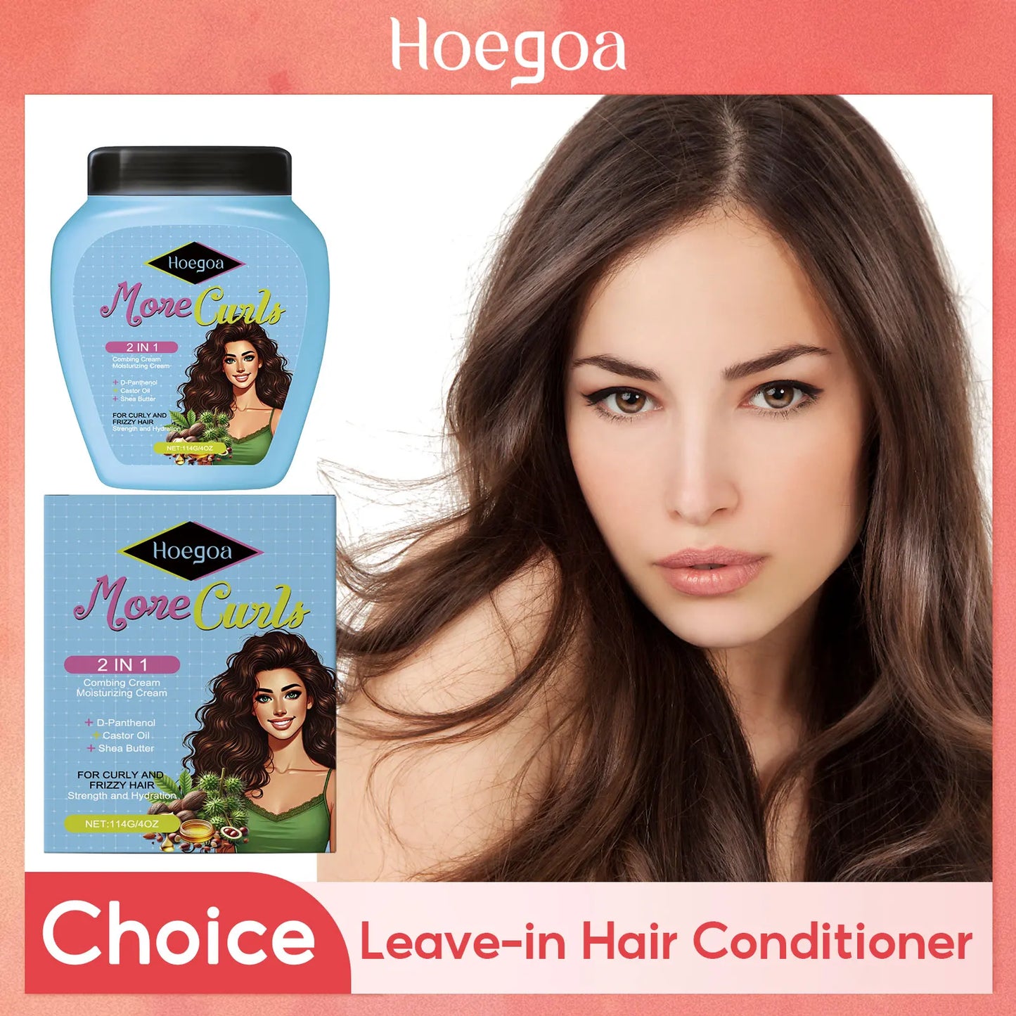 HOEGOA Keratin Leave-In Conditioner Hair Mask – Frizz & Dry