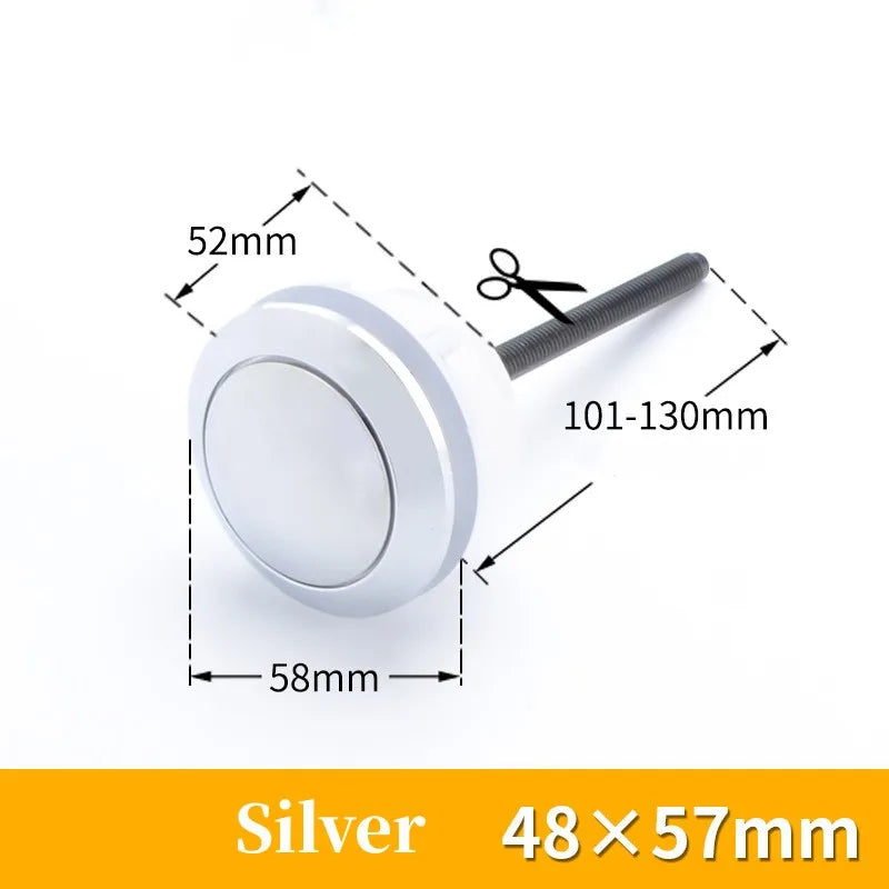 Universal Dual Flush Toilet Tank Button | 38/48/58mm Chrome