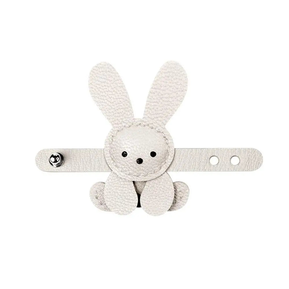 New Little White Rabbit Bags Charm Cute White Pendant Bag Decoration Accessory Handmade Adjustable Cute Bunny Bags Pendant Decor Peaceful Pleasures Health and Wellness WHITE