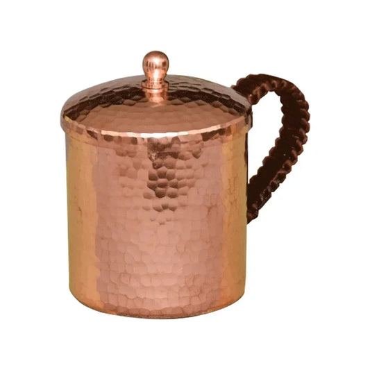 Premium Quality Moscow Mule Mug Hammered Cups Heavy Red Copper Rose Gold 100% Handcrafted Pure Solid Brass Mugs Peaceful Pleasures Health and Wellness