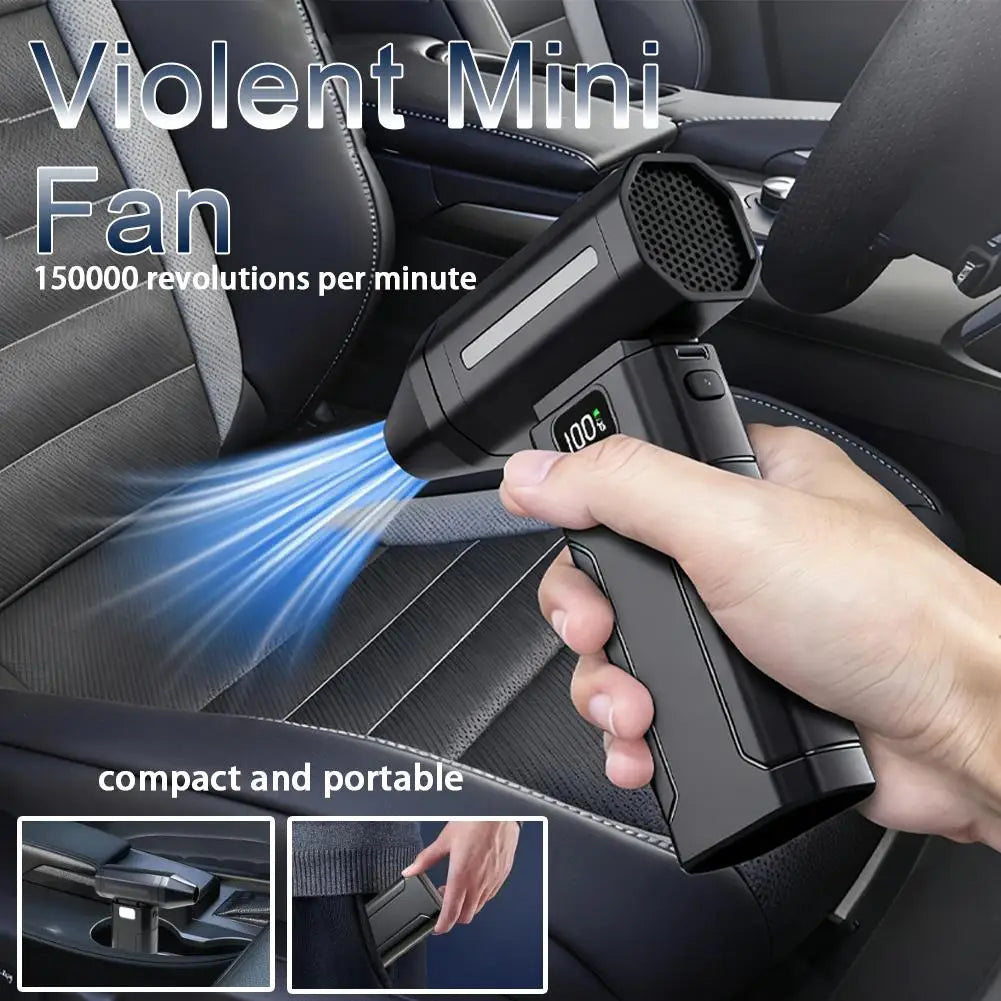 Portable High-Power Blower Fan For Dust Removal, Snow Clearing, Vehicle Cleaning, Emergency Lighting, And Outdoor Use Peaceful Pleasures Health and Wellness