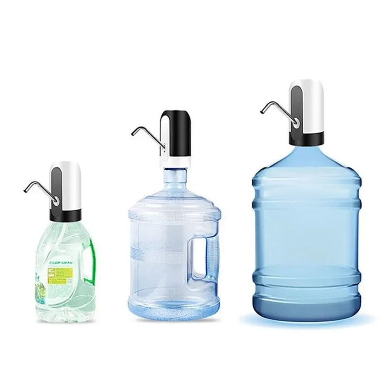 USB Water Dispenser Waterer Drink Items Automatic Manual Pump Rechargeable Electric Kitchen. Bottle Dispensing Drinkware Carboy Peaceful Pleasures Health and Wellness