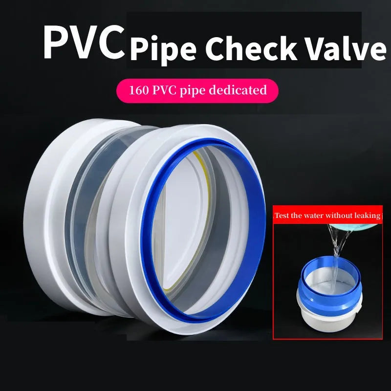 Kitchen Range Hood Check Valve 150/160/180mm Anti-Odor Vent