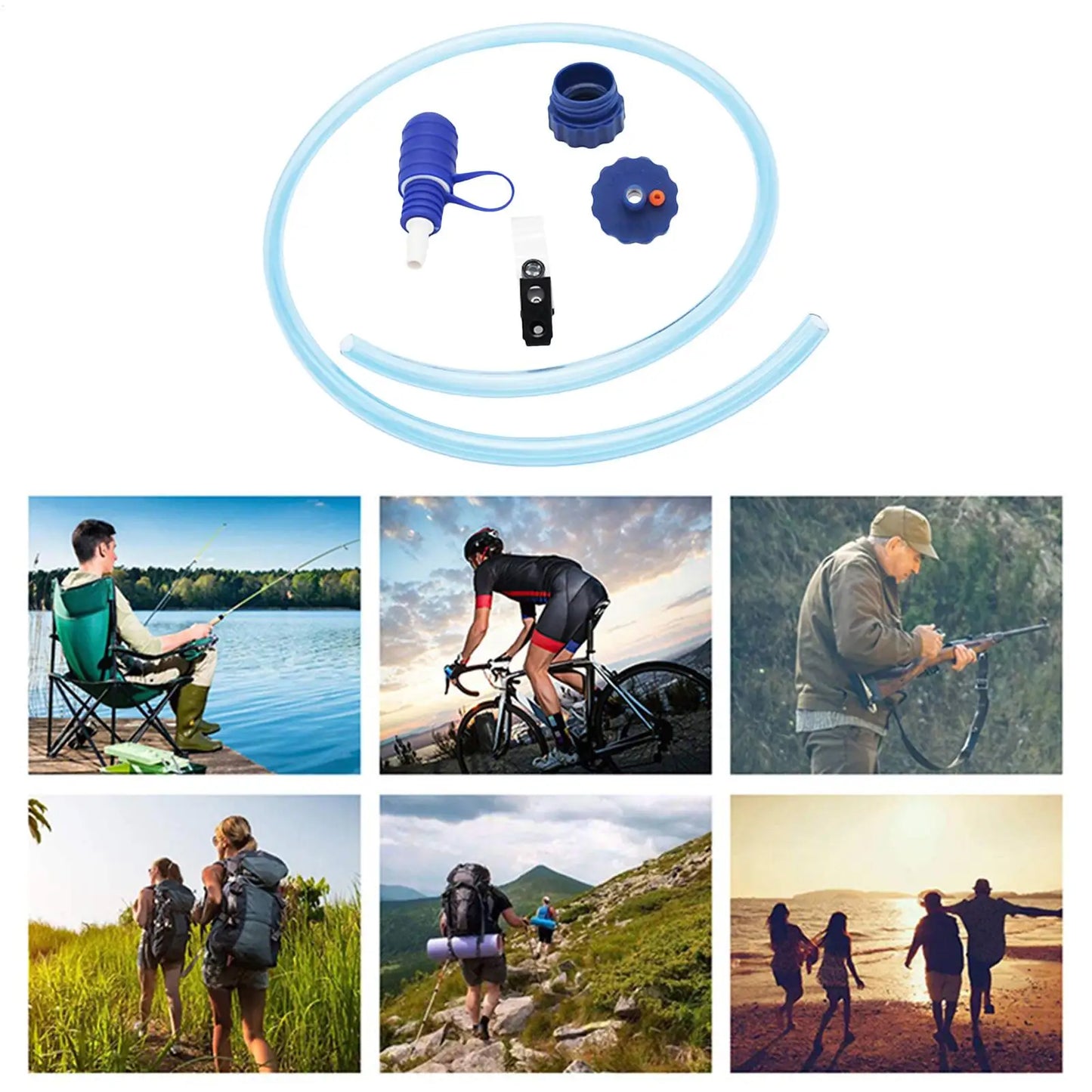 Hydration Drink Tube Kit with Double Adapter – Outdoor Sports