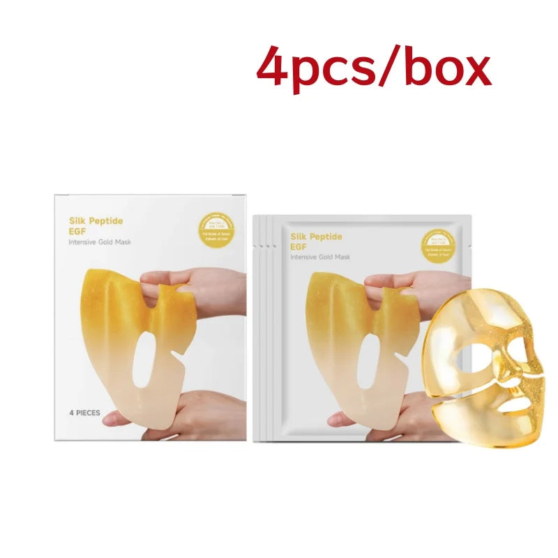 Gold Silk Peptide Collagen Overnight Mask – K-Beauty 4pcs