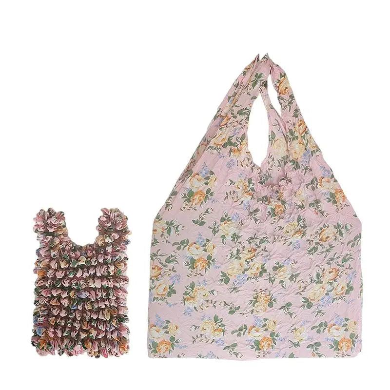 Foldable Pleated Stretch Shopping Bag | Large Capacity Tote
