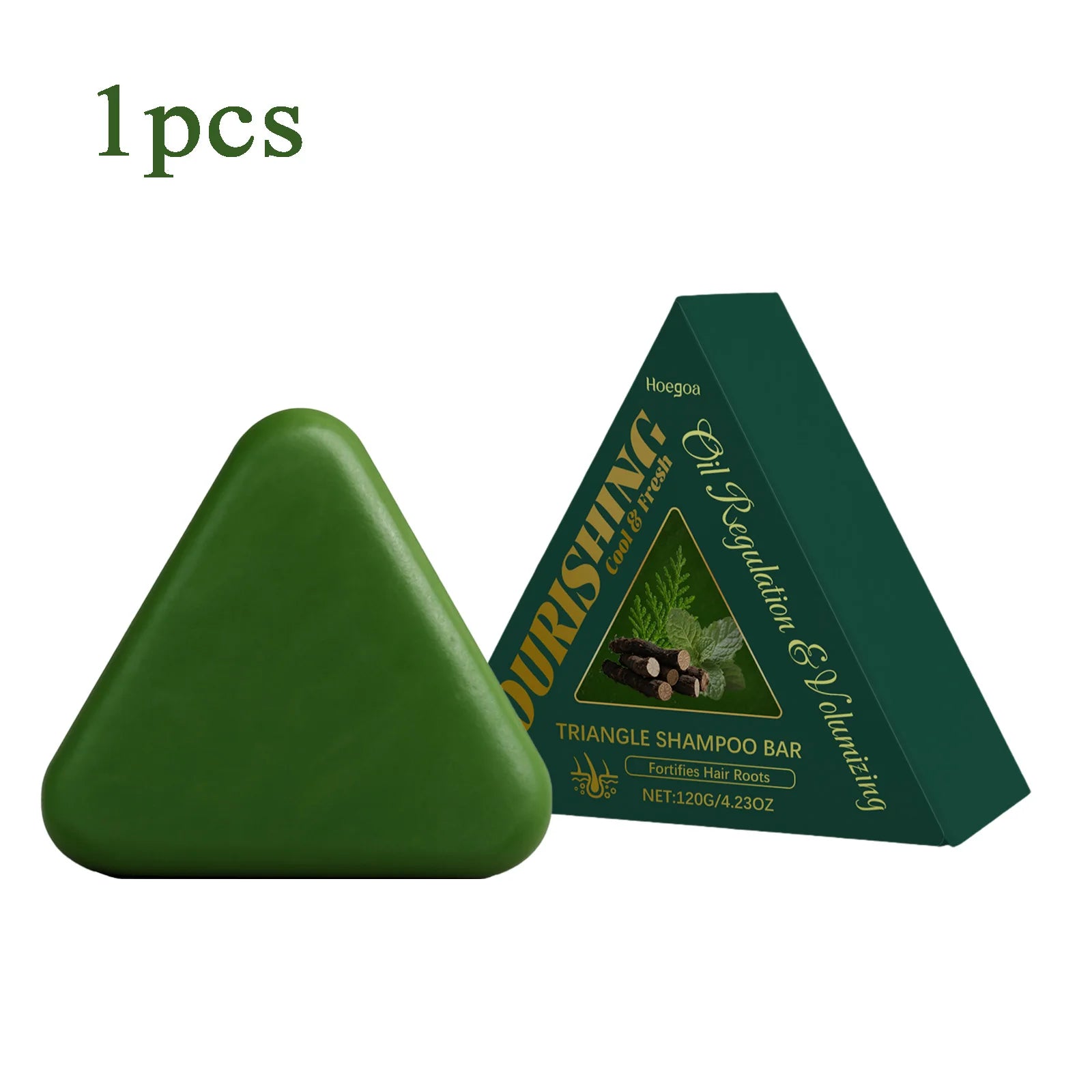 Herbal Usman Grass Shampoo Soap Cypress Leaf Polygonatum Herbal Plant Extract Refreshing Clean Oil Control Dandruff Itching 120g Peaceful Pleasures Health and Wellness 1pcs