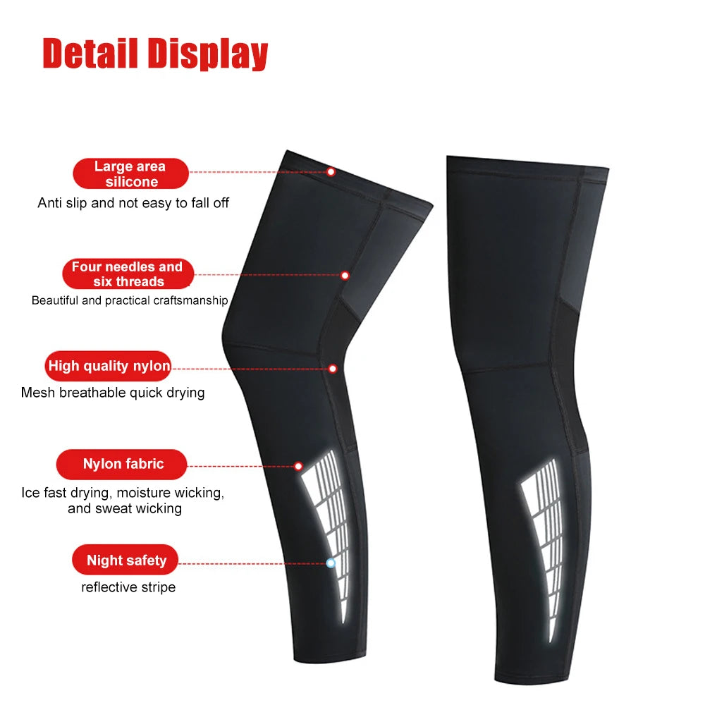 Full Leg Compression Sleeves UPF 50+ | Cycling, Basketball & Running Compression Leg Sleeve Peaceful Pleasures Health and Wellness