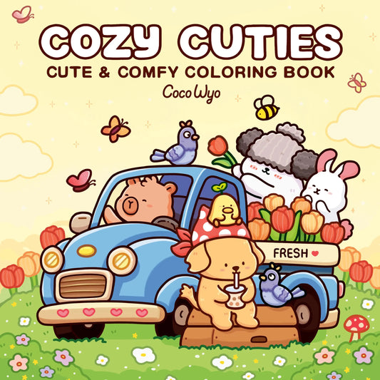 Bview Art Cozy Cuties Coloring Book Adults Kids Spaces Peaceful Pleasures Health and Wellness Cozy Cuties