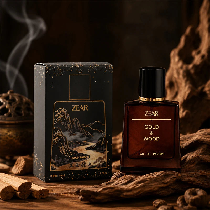 Men's Sandalwood Cedarwood Amber EDT Spray – 50ml Alcohol-Free