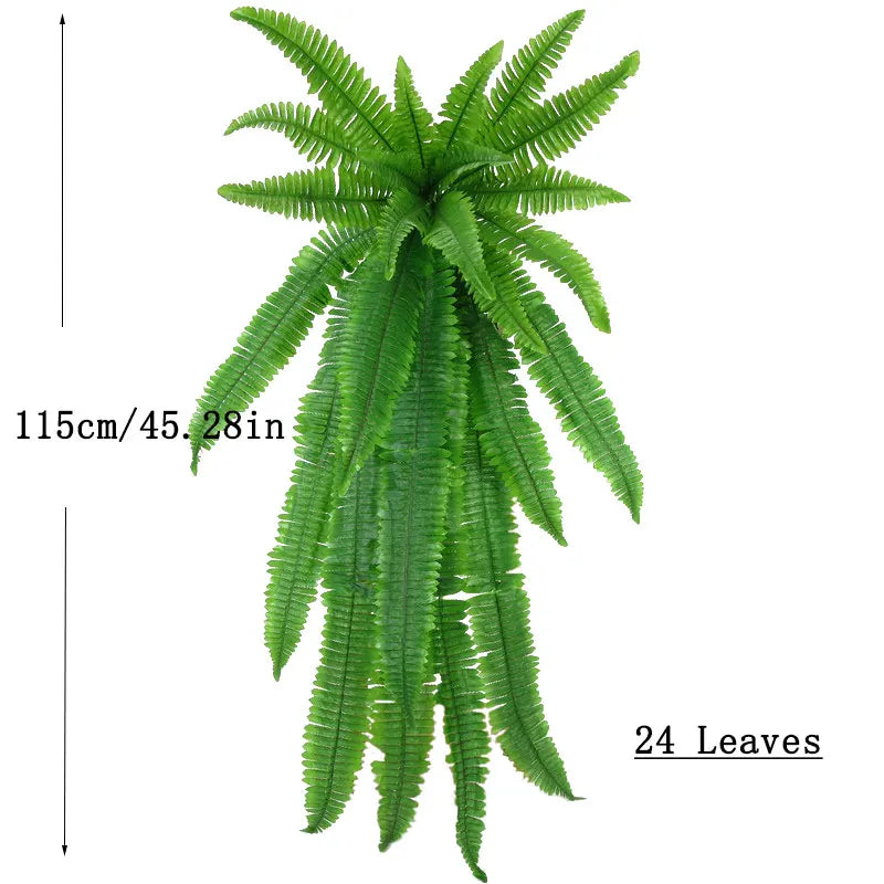 Artificial Persian Fern Vine Wall Hanging Plant 73–115cm Silk Ivy
