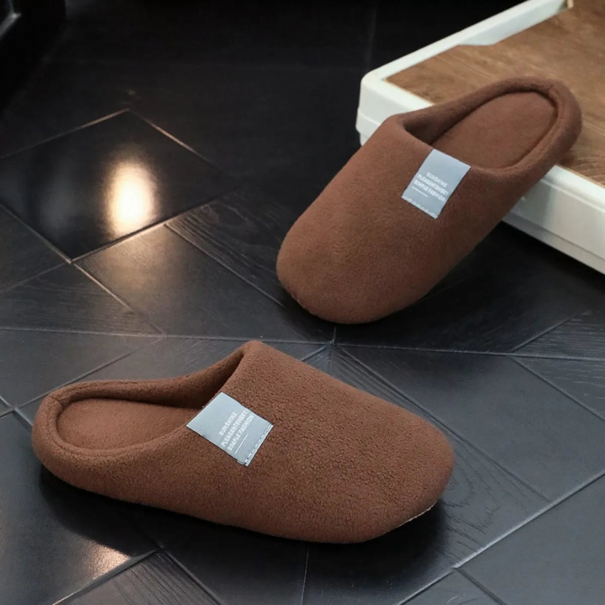 Women's Winter Plush Non-Slip Indoor Slippers – Cozy House Shoes