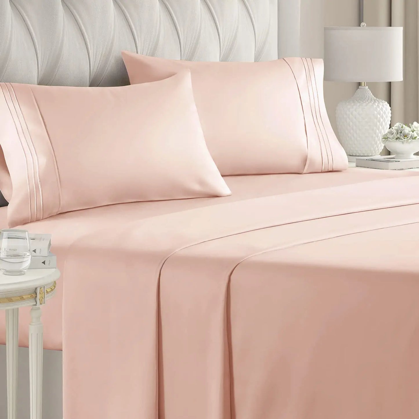 Battilo 4-Piece Luxury Microfiber Bed Sheet Set | All Sizes