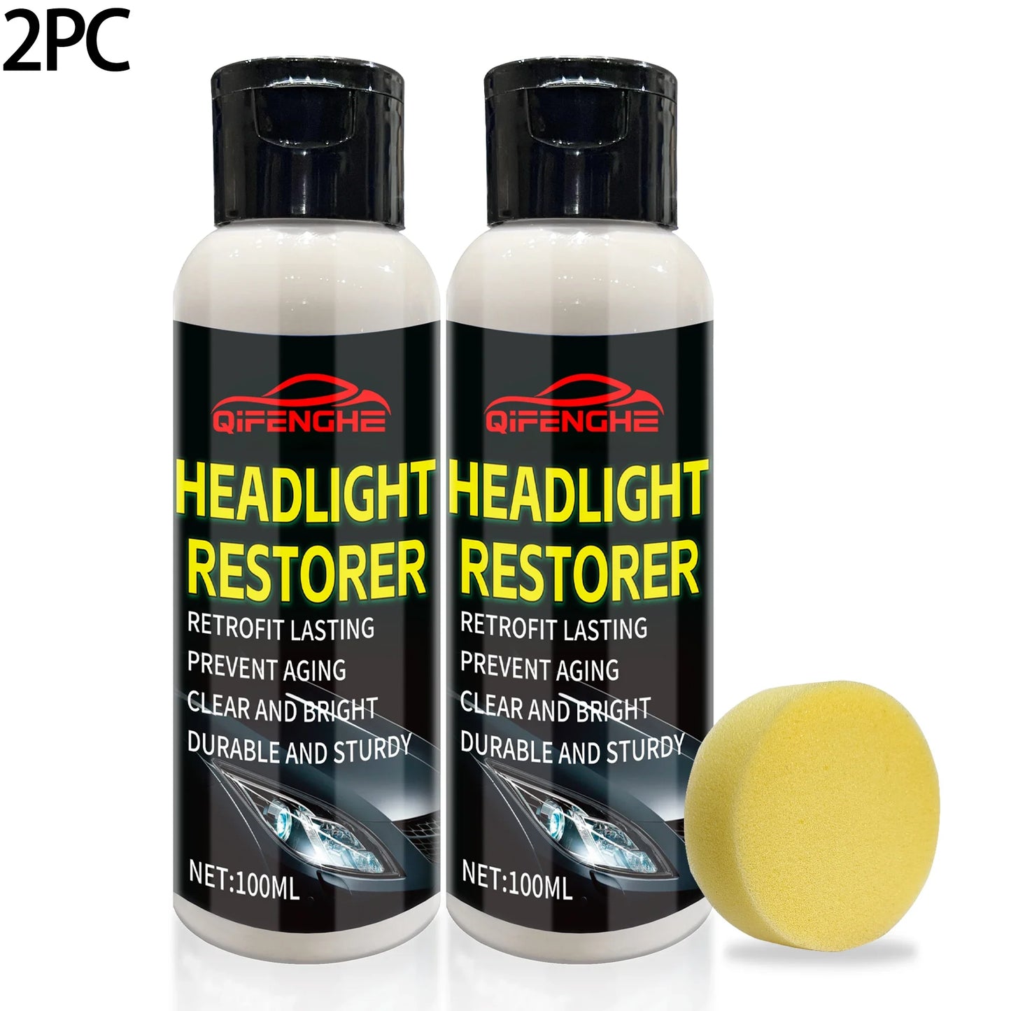 Headlight Lens Restorer – Remove Oxidation, Yellowing & Haze