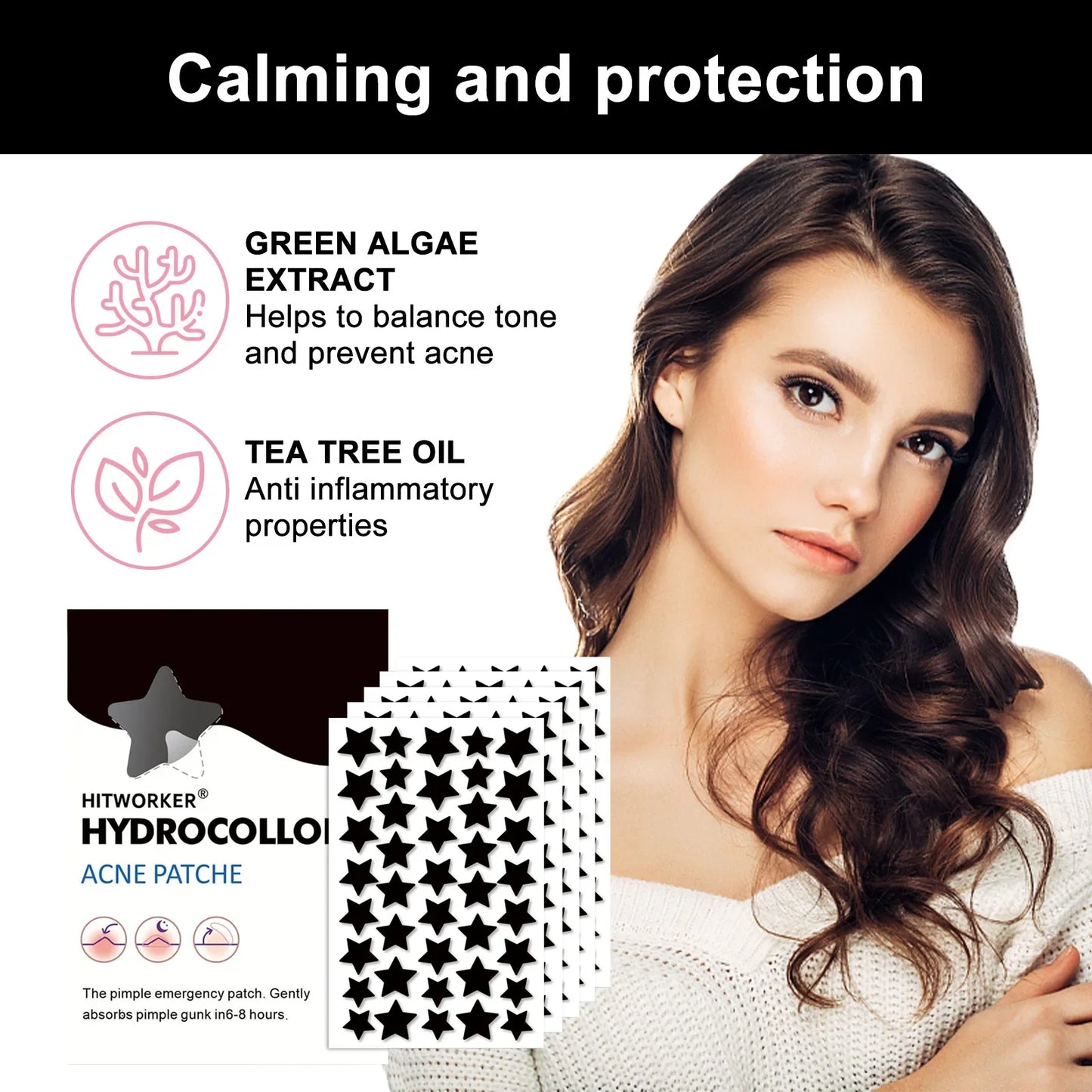 Black Star Hydrocolloid Acne Patches 200/400 Pcs – Ultrathin