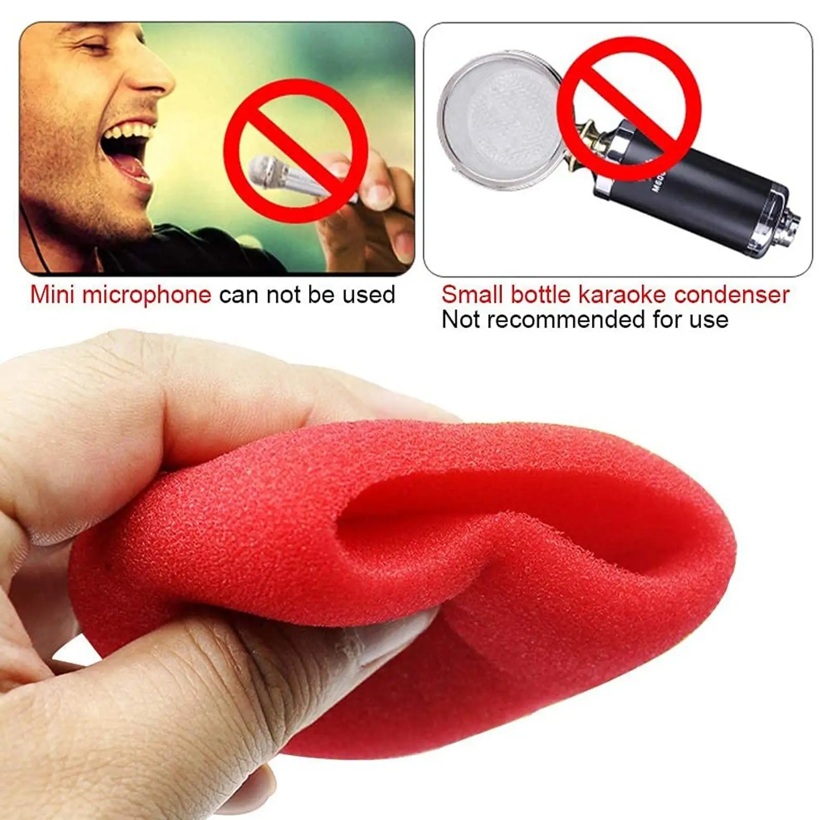 Microphone Foam Windscreen for Shure SM58 / Beta58A / SM58LC – Pop Filter Wind Cover Peaceful Pleasures Health and Wellness