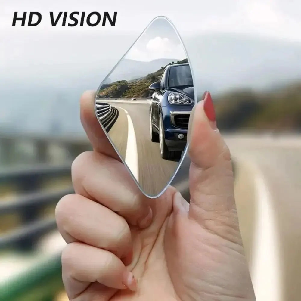 2pcs Car Mirror Wide Angle Car Blind Spot Mirrors 360° Adjustable Auxiliary Rearview Mirrors HD Frameless Small Round Mirror Peaceful Pleasures Health and Wellness