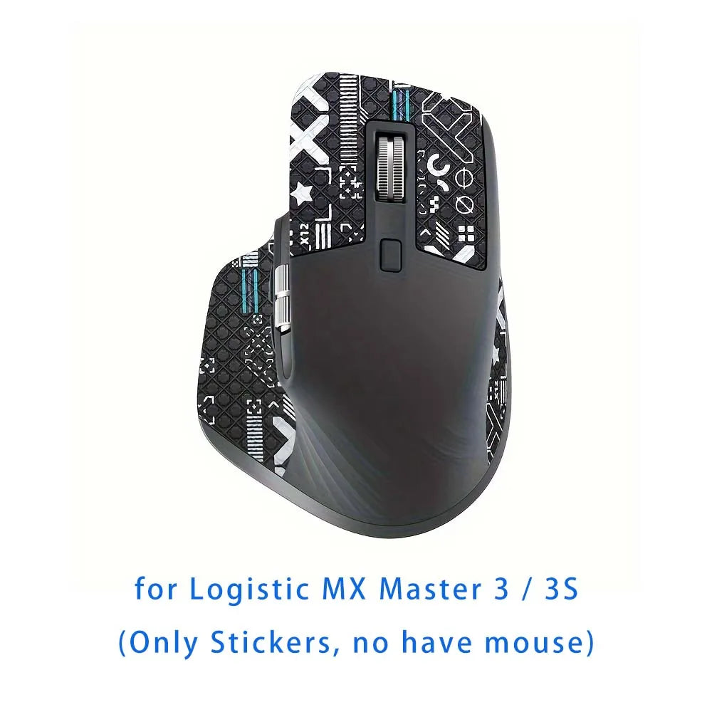 Mouse Grip Tape for Logitech MX Master 3 & 3S – Anti-Slip Peaceful Pleasures Health and Wellness Black X
