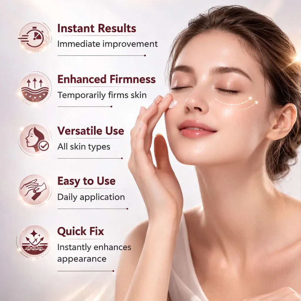 Fast-Acting Eye Tightening Cream Primer Eye Firming Cream Smooth Fine Line Facial Makeup Primer for Women Eye Care 20ML Peaceful Pleasures Health and Wellness