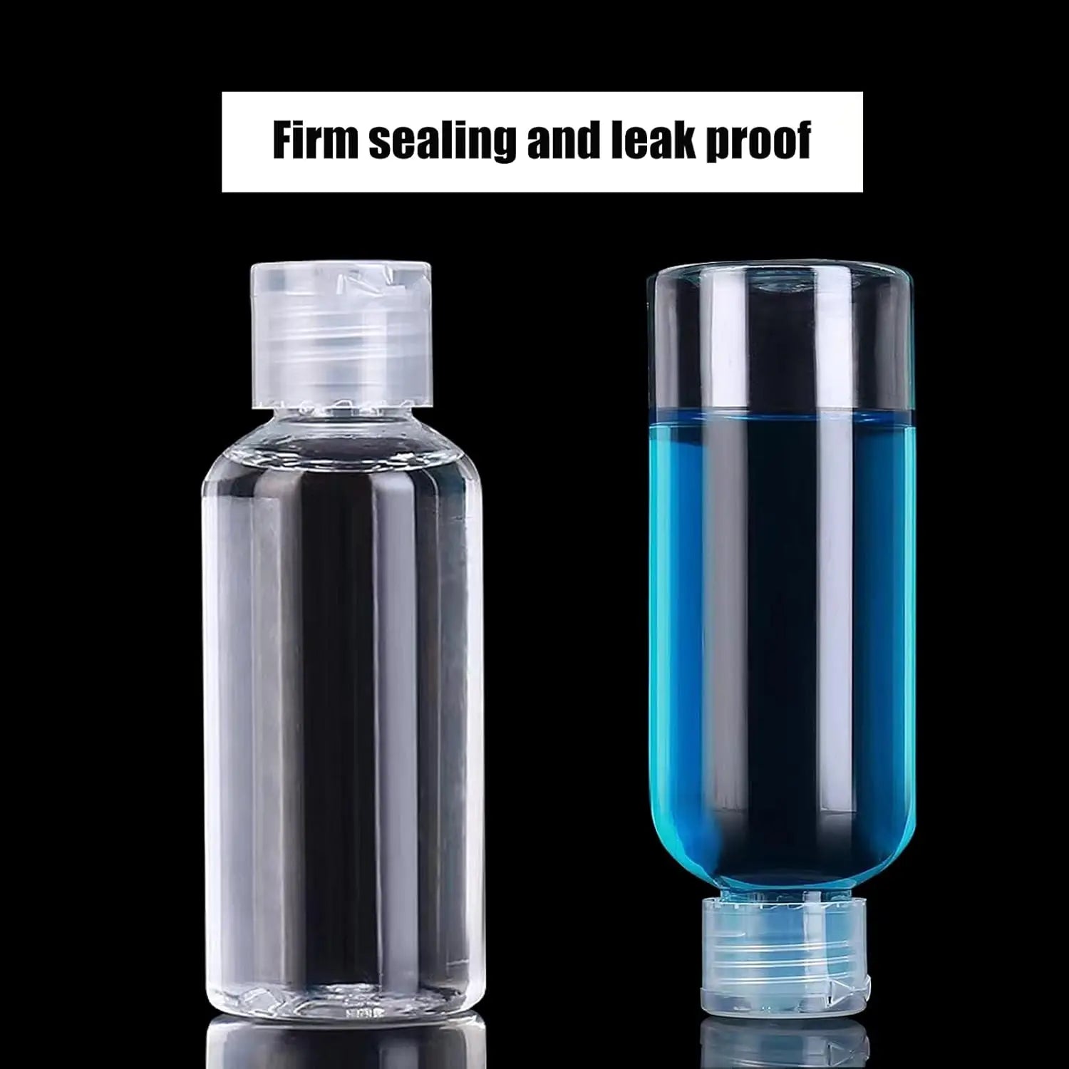 Clear Squeezable Travel Bottles - TSA Approved & Leak-Proof Toiletry Containers for Liquids Peaceful Pleasures Health and Wellness