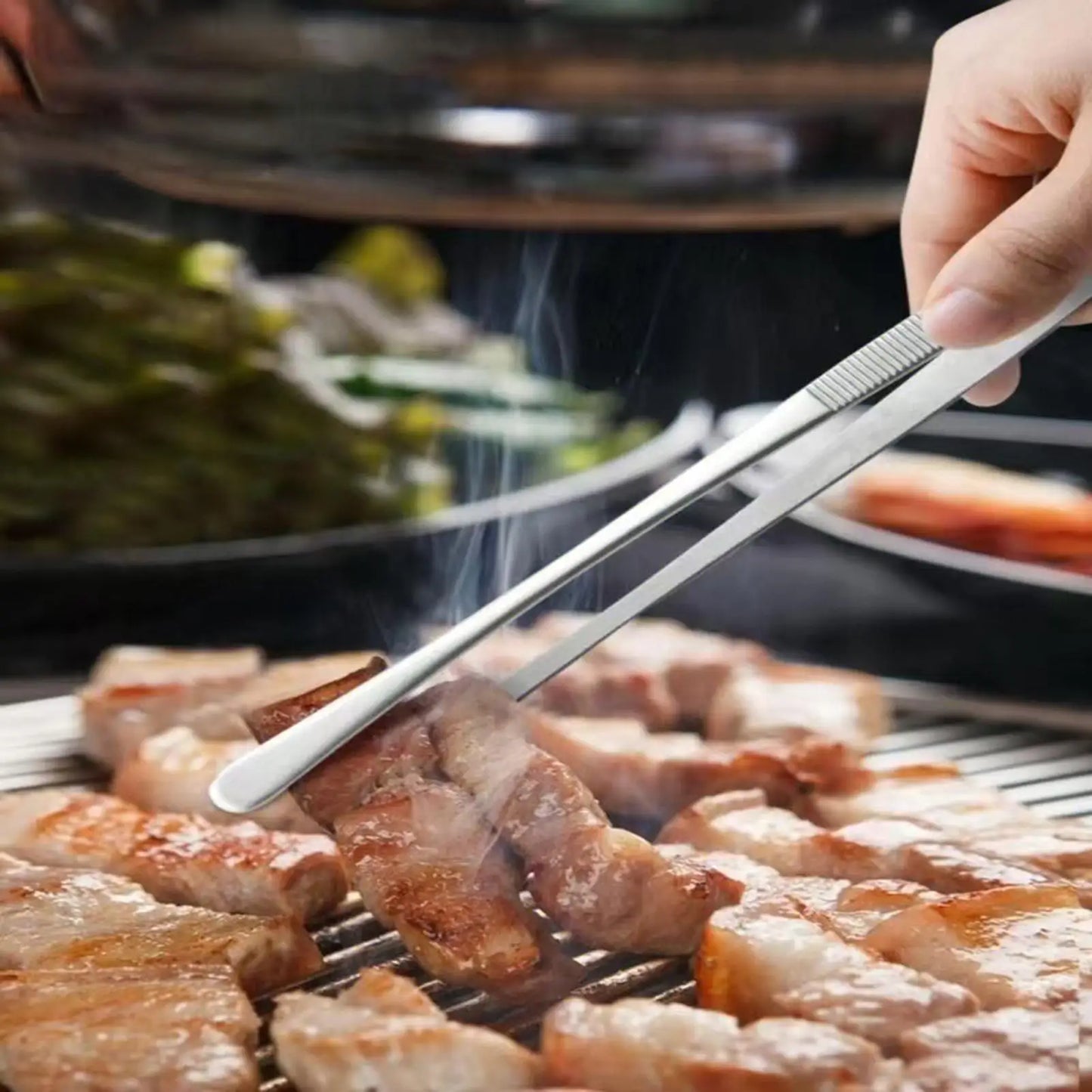 Stainless Steel Kitchen Tongs | BBQ Grill & Cooking Tongs