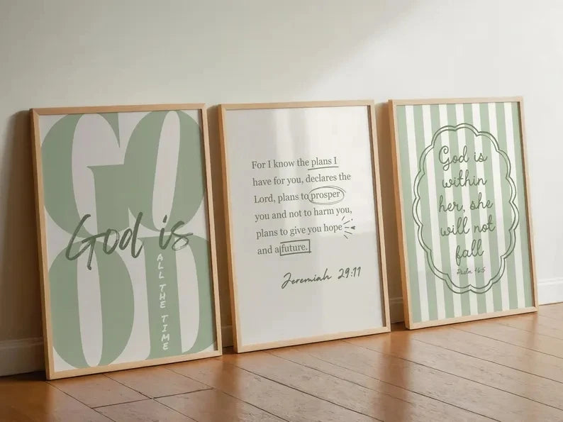 Christian Bible Verse Canvas Wall Art Print | Home Decor
