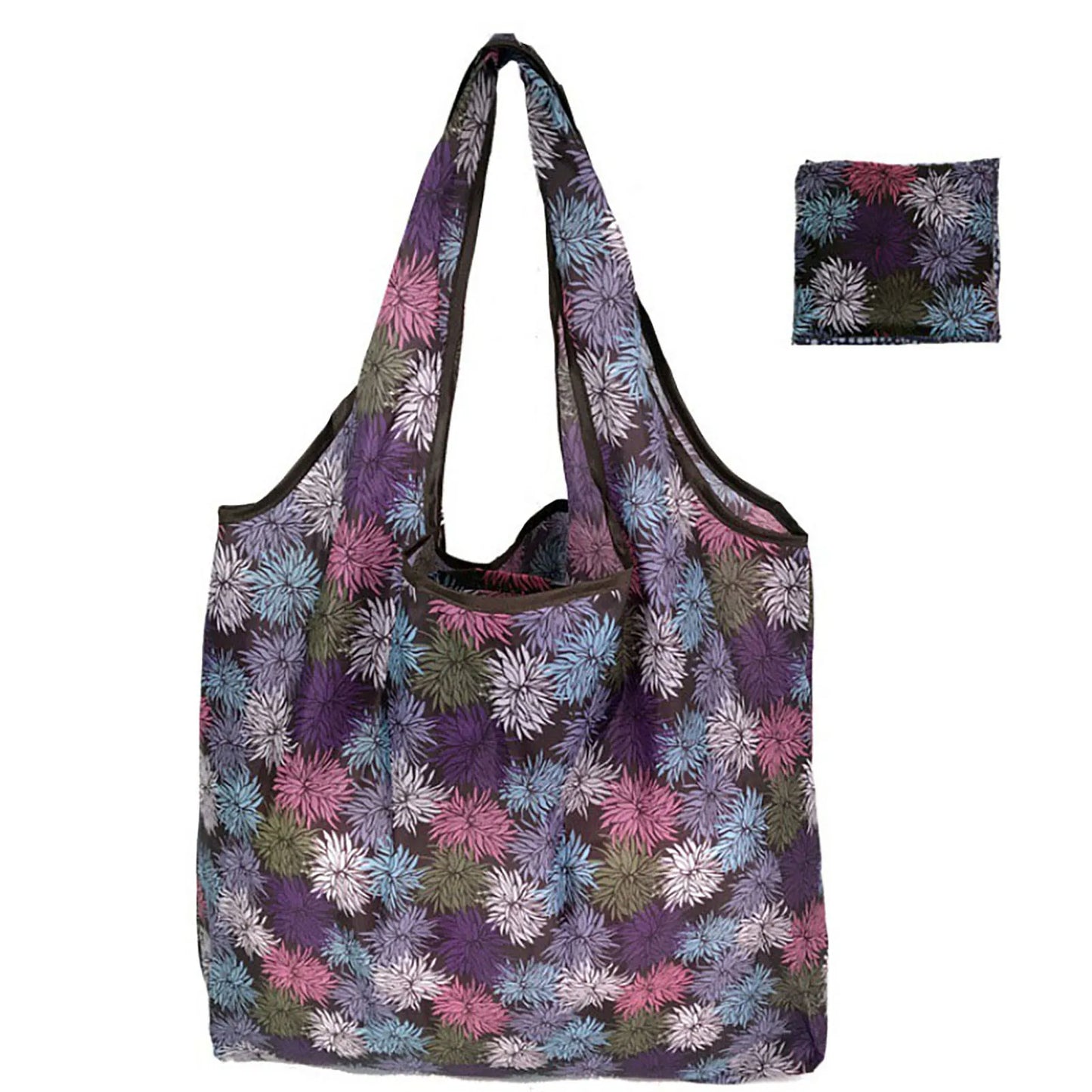 Portable Reusable Grocery Bags Strong Load-bearing Capacity Eco-friendly Bags for Trip or Shopping Fruit Holder Peaceful Pleasures Health and Wellness Fireworks