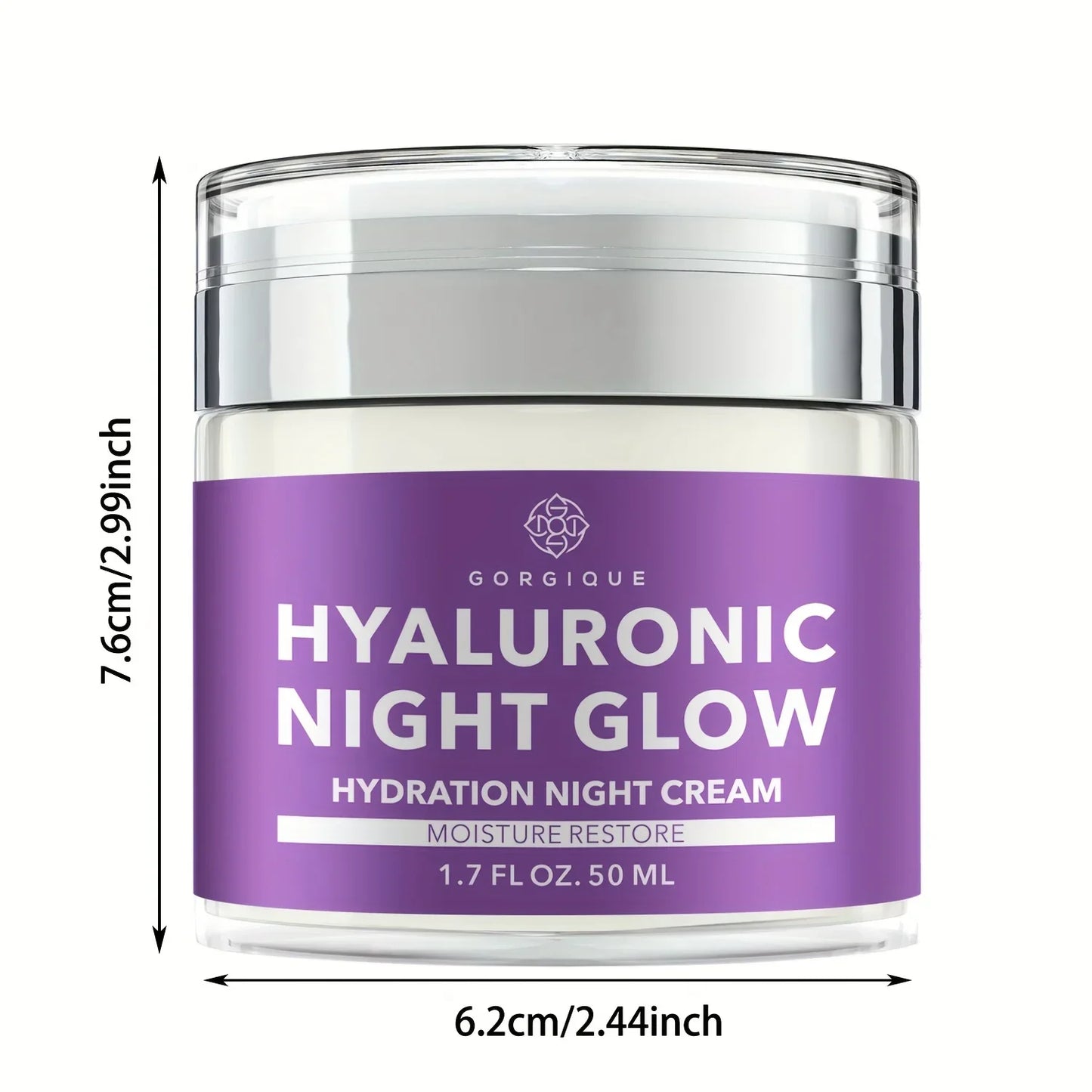 GORGIQUE Hyaluronic Acid Night Cream – Hydrate & Glow