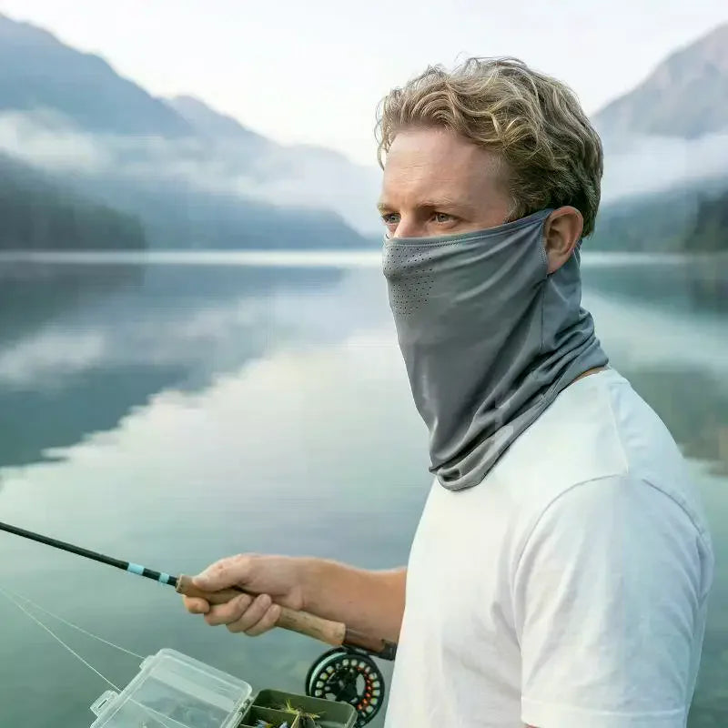 Ice Silk UPF 50+ Neck Gaiter & UV Face Shield | Cycling