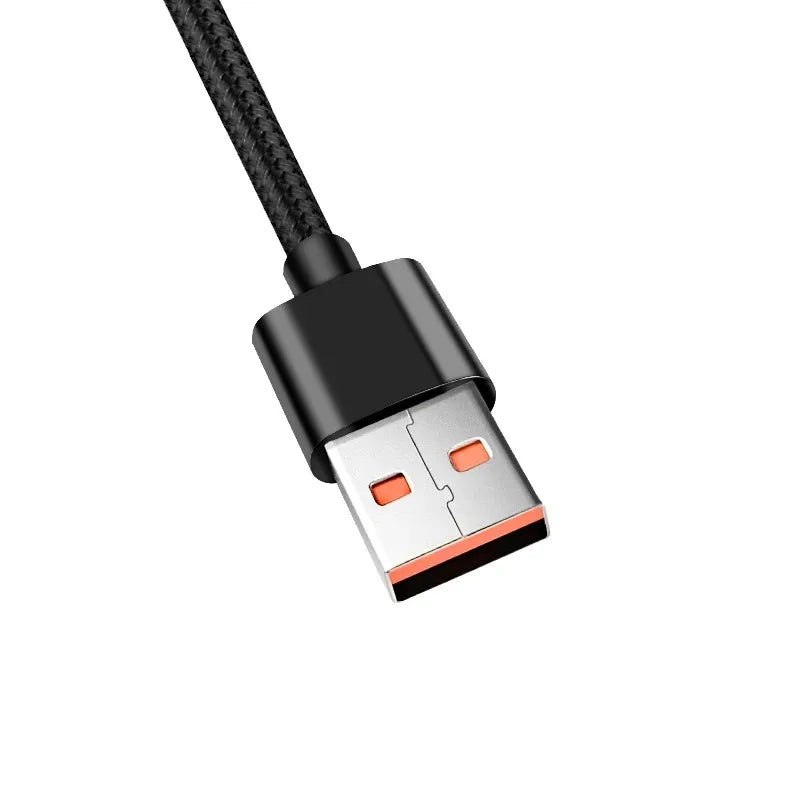 90° Right Angle USB-C Fast Charging Cable – Nylon Braided 3A Peaceful Pleasures Health and Wellness