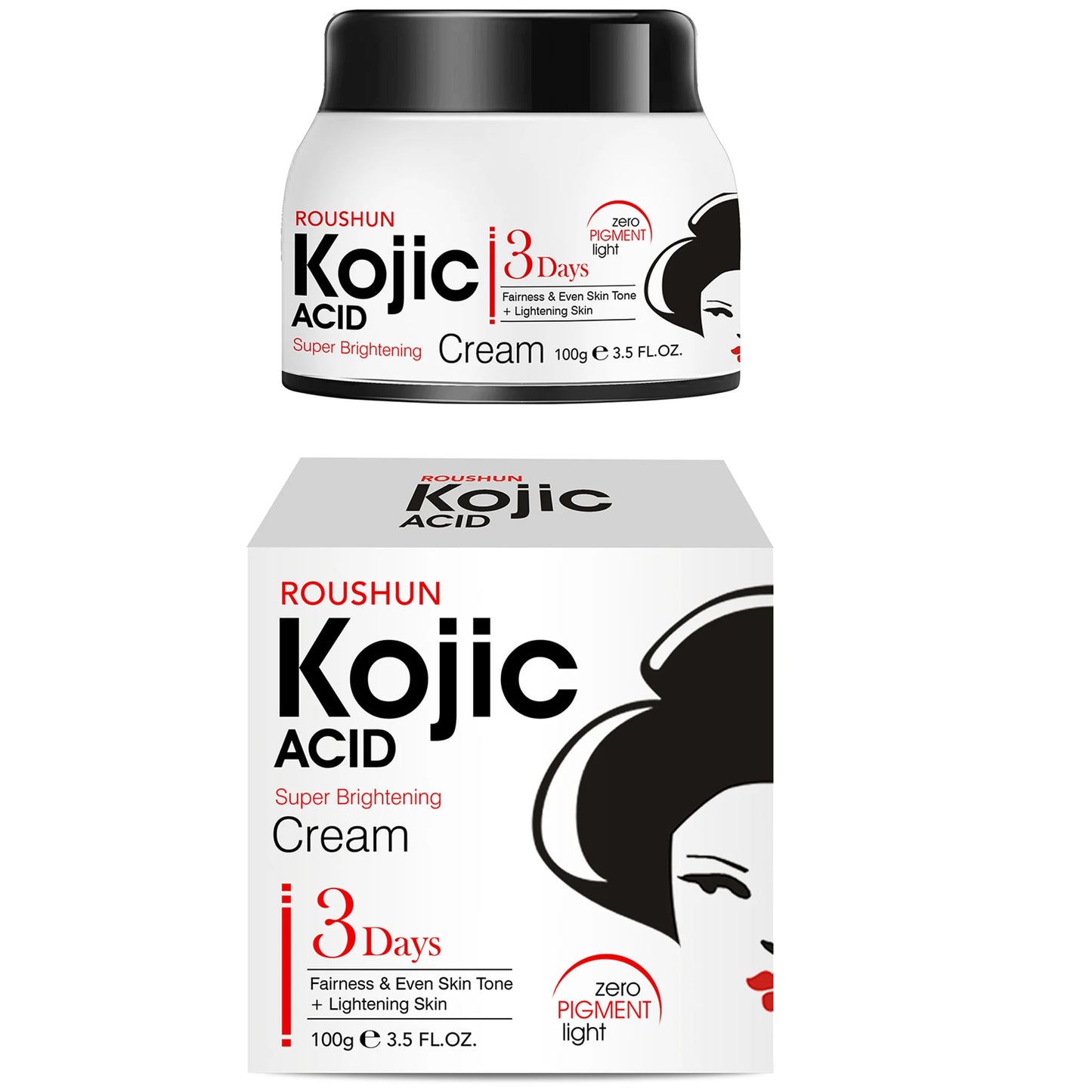 Kojic Acid Facial Cream Moisturizing facial hydration suitable for men and women in all seasons Daily Skin Care100g Peaceful Pleasures Health and Wellness Kojic Acid Facial Cr