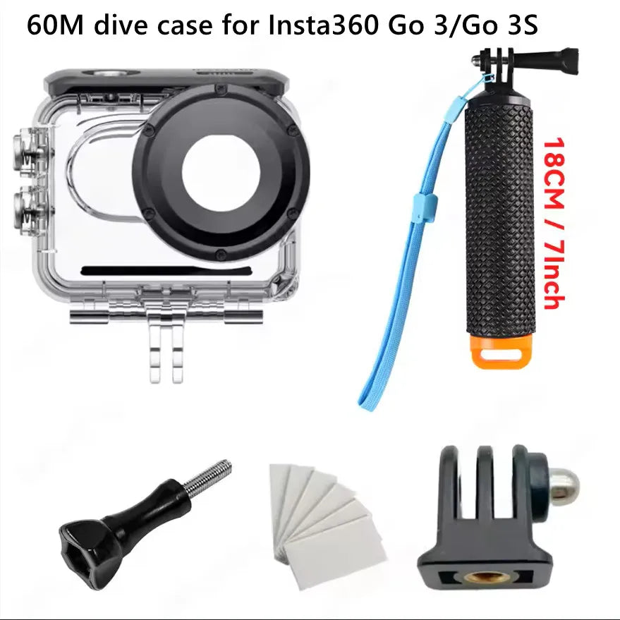 60M Waterproof Housing Case for Insta360 GO 3 & GO 3S