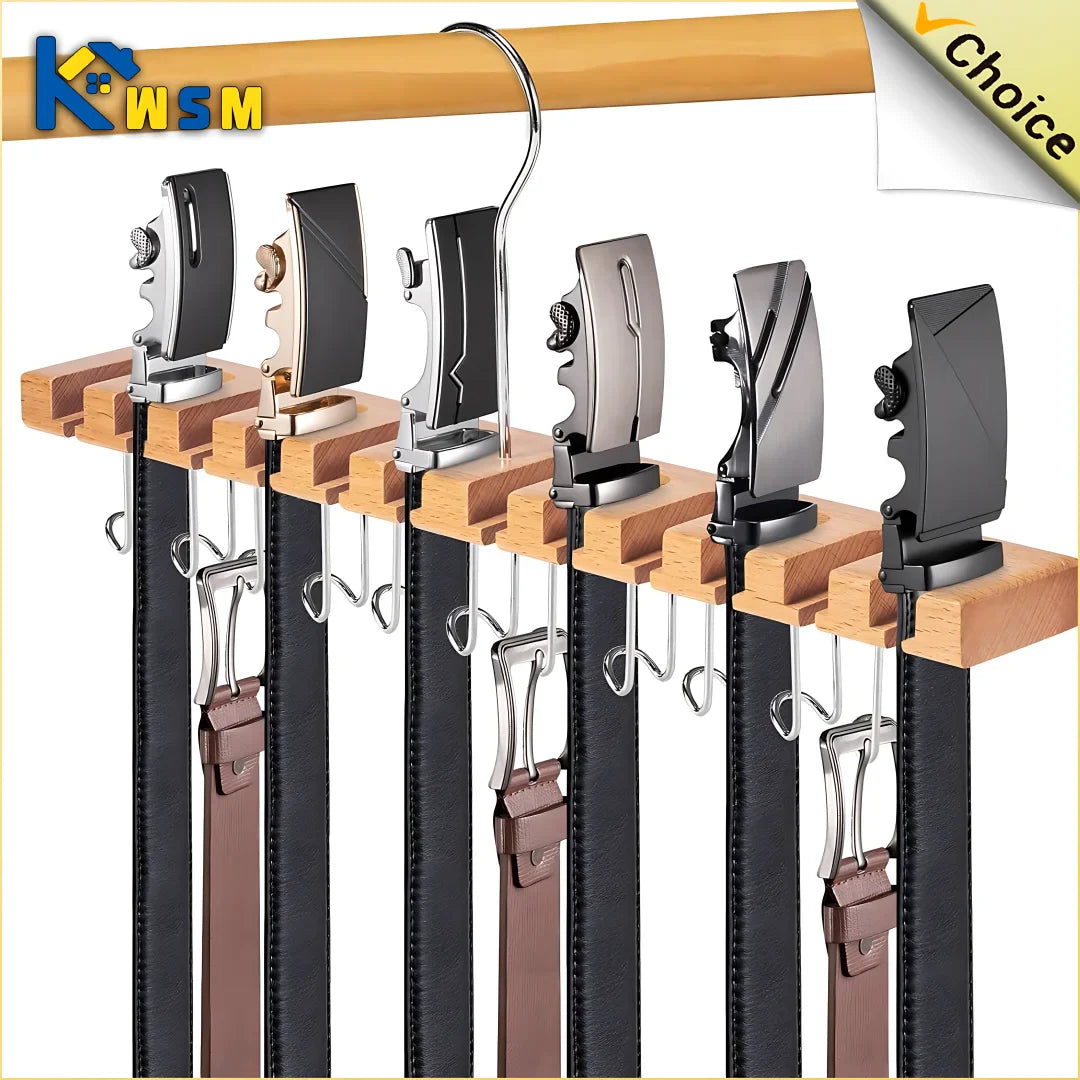 Rotating Belt & Scarf Organizer Rack | Closet Hanger Holder